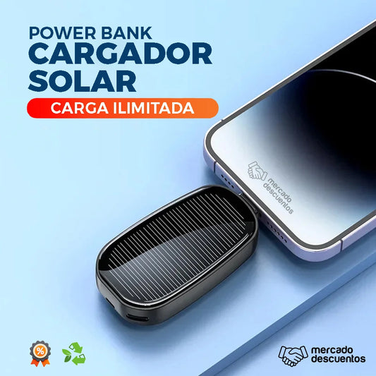 POWERBANK CARGADOR SOLAR PORTATIL TAMAÑO LLAVERO